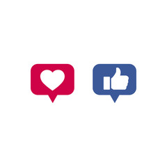 Button icons like on social media sites.