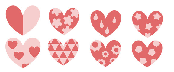 set of hearts