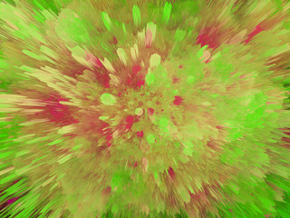 Abstract colorful corona virus 3d render background.