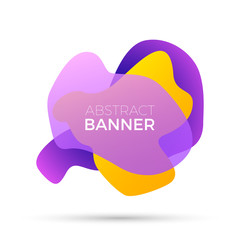 Abstract colorful gradient banner. Vector illustration.