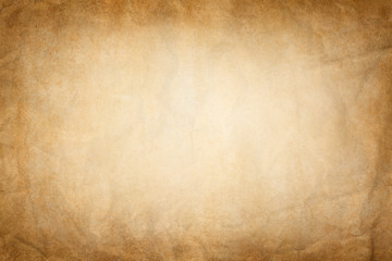 Old paper background. Old crumpled paper texture vintage retro newspaper empty blank space page