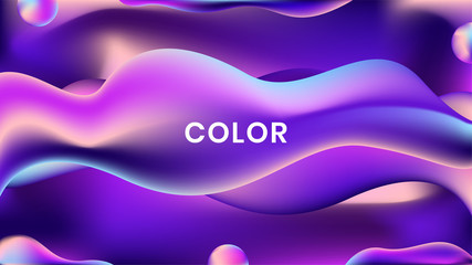 Modern abstract creative wallpaper, with fluid shape and gradient color composition. Design for backdrop, presentation, banner etc.