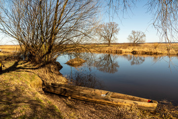 Rzeka Narew. Wiosna nad Narwią. Podlasie. Polska © podlaski49