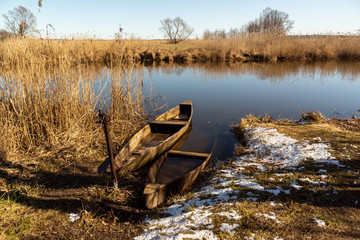 Rzeka Narew. Wiosna nad Narwią. Podlasie. Polska © podlaski49