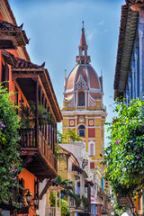 City scene in Cartagena, Colombia