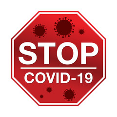 Stop COVID-19 Illustratioin