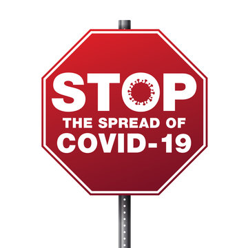 Stop The Spread Of COVID-19 Illustration