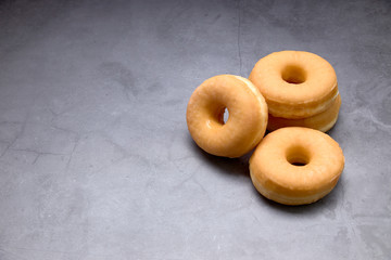delicious group of sweet donuts.