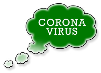 Dream cloud isolated on a white background