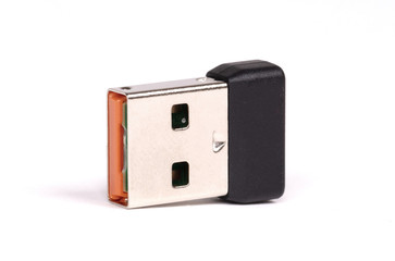 Mini USB Bluetooth adapter isolated
