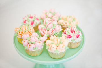Russian Tip Flower Cupcakes 2