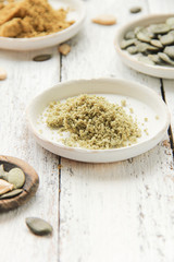 Kürbiskernmehl Kürbiskern Kerne Mehl Kürbismehl ohne Gluten Glutenfrei