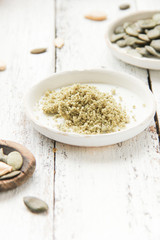 Kürbiskernmehl Kürbiskerne Kerne Mehl Kürbis