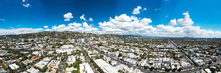 Fototapeta premium Aerial Panoramic Photography of Los Angeles