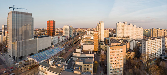 City of Łódź, Poland - view of the center.