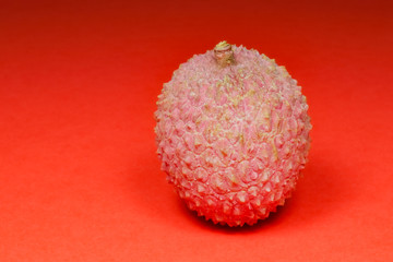 lychee fruit close-up on an isolated background