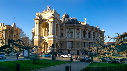 Fototapeta premium Opera and Ballet Theater in Odessa, Ukraine