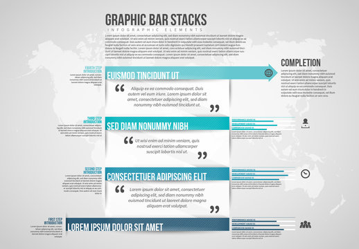 Graphic Bar Stacks Infographic Layout