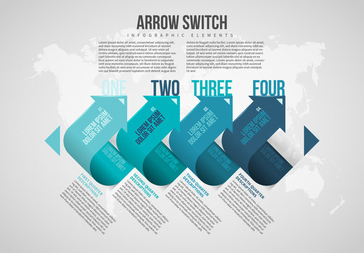 Arrow Switch Infographic Layout