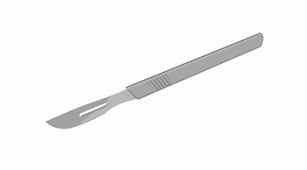 Vector Isolated Illustration of a Scalpel