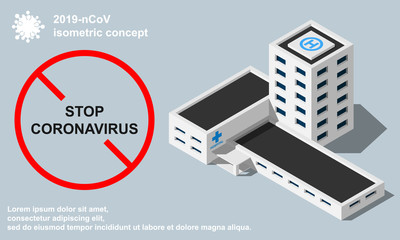 Stop coronavirus (2019-nCoV) vector illustration.