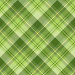 Fototapeta na wymiar Seamless pattern in great cute light and dark green and yellow colors for plaid, fabric, textile, clothes, tablecloth and other things. Vector image. 2