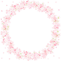 Obraz na płótnie Canvas 桜のリース