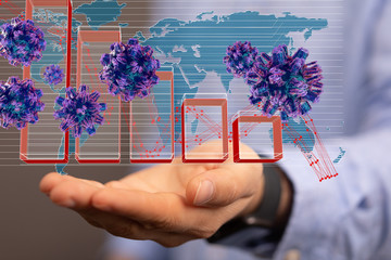 The coronavirus impacts the global economy..