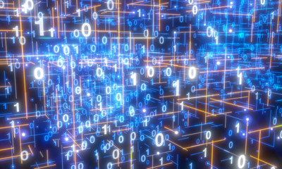 Software, web development, programming concept. Abstract Programming