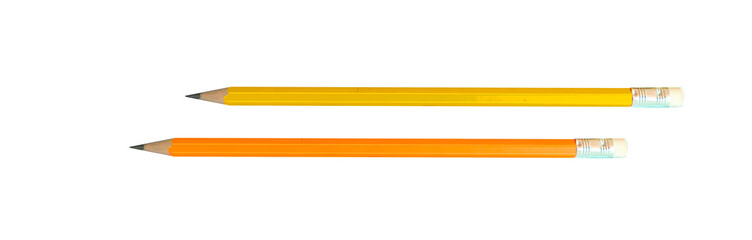 Pencil with Copy Space Isolated on a White Background.