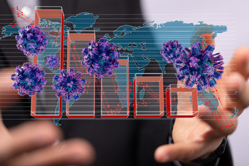 The coronavirus impacts the global economy..
