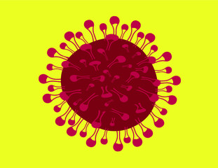 Coronavirus 2019-nCoV background. Coronavirus virus illustration. Detailierter Corona Virus.