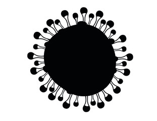 Coronavirus 2019-nCoV background. Coronavirus virus illustration. Detailierter Corona Virus.