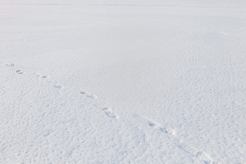 Lake Baikal beautiful winter, amazing natural scenery.