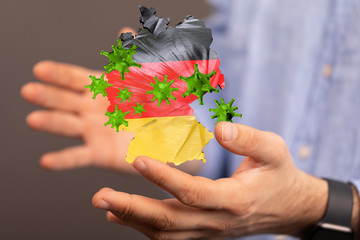 Corona Virus - Microbiology And Virology Concept - germany 3d Rendering.
