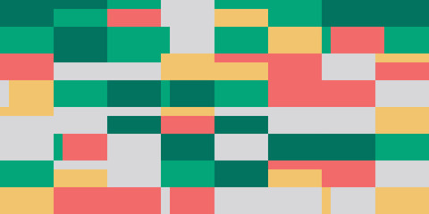 Mosaic Abstract Vector Pattern Design