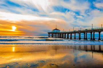 Foto op Plexiglas Manhattan Beach Pier, California © FernandoM
