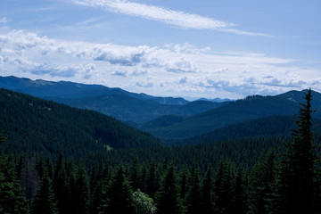 panoramic view of the mountains