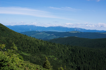 view of mountains