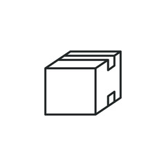 packaging cardboard box icon template color editable. box symbol vector sign isolated on white background illustration for graphic and web design.