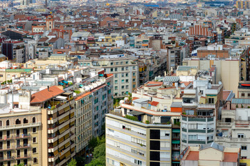 Fototapeta premium Barcelona cityscape and skyline