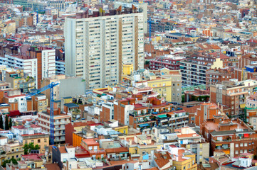 Plakat Barcelona cityscape and skyline