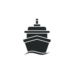 Ships icon template color editable. boat symbol vector sign isolated on white background illustration for graphic and web design.