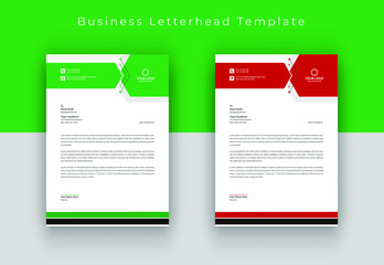 Business letterhead template design, corporate letterhead bundle