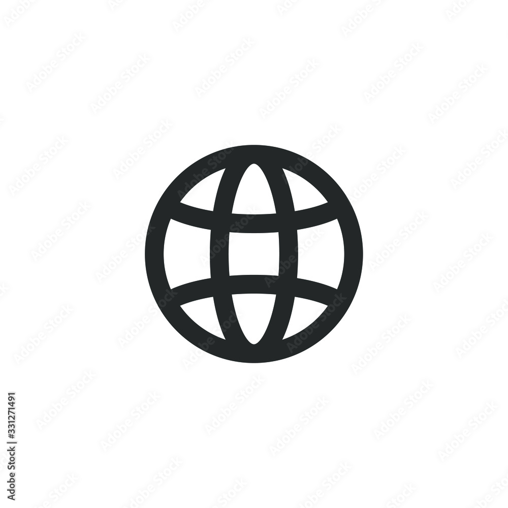 Poster Go to web icon template color editable. website symbol vector sign isolated on white background illustration for graphic and web design.