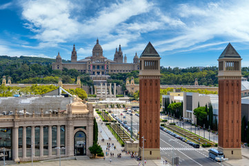 Barcelona cityscape and skyline