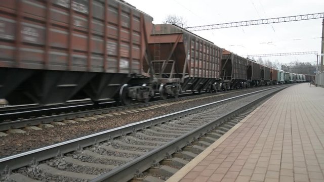 Russian freight train