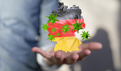 Corona Virus - Microbiology And Virology Concept - germany 3d Rendering.