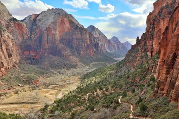 View from Trail to Angels Landing
