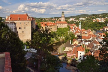 Fototapeta na wymiar Cesky Krumlov - UNESCO heritage, Southern Bohemia, Czech republic, August 2019